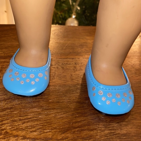 American Girl 18” doll clothing & shoes accessories set pink purple silver blue‌ - Picture 4 of 12
